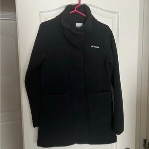 Columbia Panorama Sherpa Fleece Long Jacket Black